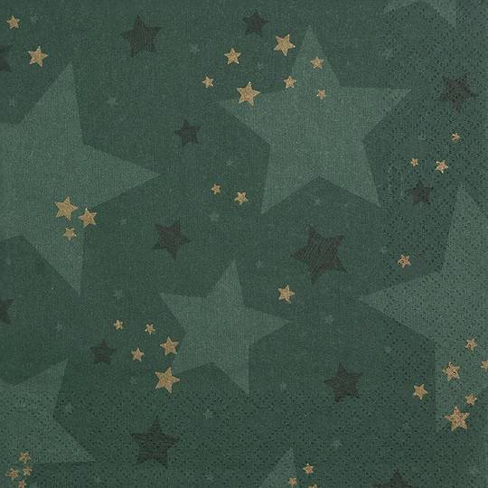 Paper Napkins 33cm, Starshine Green *ETA Nov